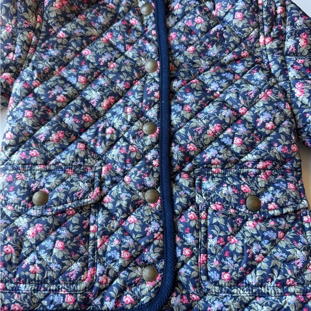 Ralph Lauren Kids Floral Hooded Barn Jacket